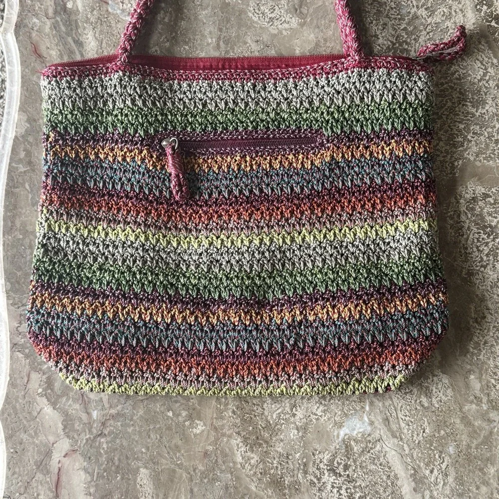 The Sak Crocheted Shoulder Hobo Bag Multicolor